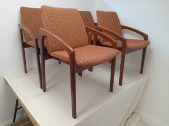 Pair Henning Kjaernulf Rosewood Chairs